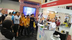 Demonstrasi Pembuatan Ais Krim di MITEC, Selangor International Business Summit